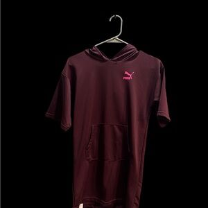 Puma Burgundy Hoodie T-Shirt